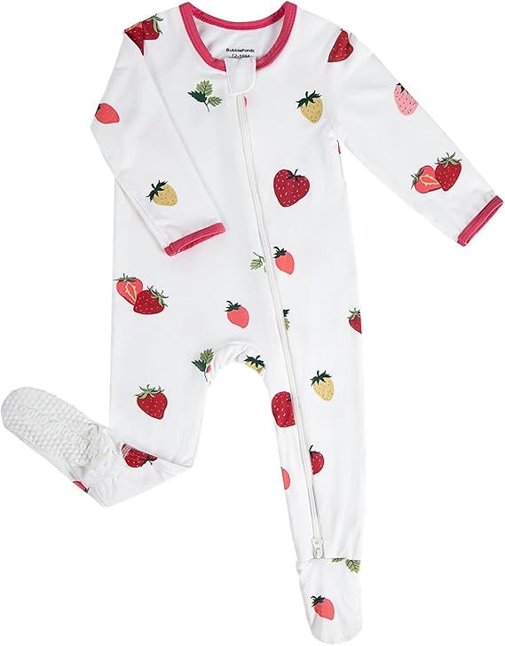 Pyjama Grenouillère en Bambou - Fraise