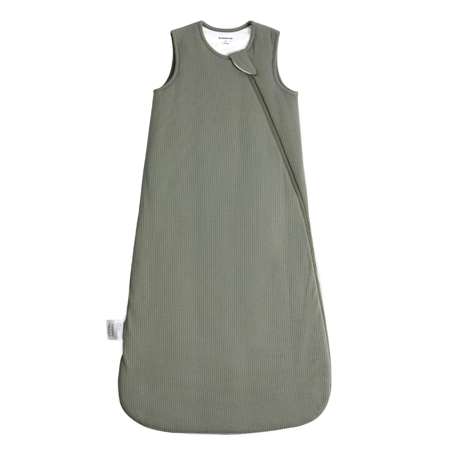 BubblePanda Olive Drab 1.0 TOG Bamboo Sleep Sack - Premium Wearable Blanket for Year-Round Comfort