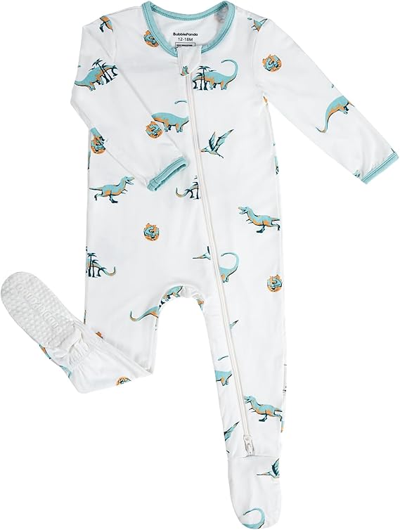 Pyjama grenouillère en bambou - Dinosaure