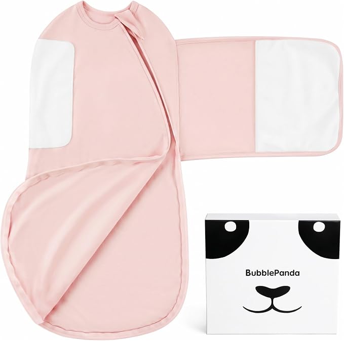 Bamboo Velcro Swaddle Sack - 0.5 TOG (Pink)
