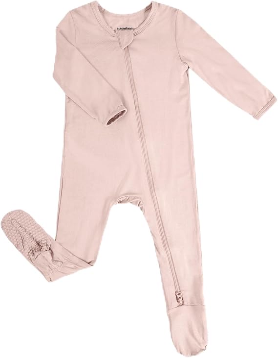 Pyjama une pièce en bambou - Rose poudré