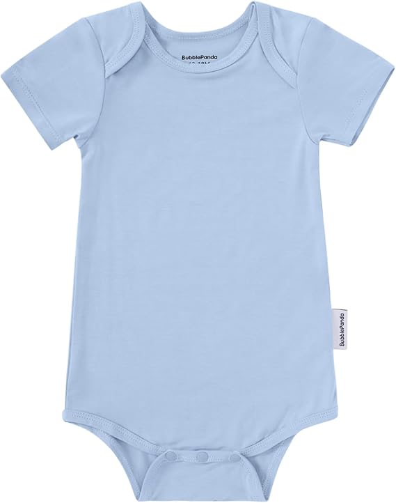 Body à manches courtes en bambou - Ardoise