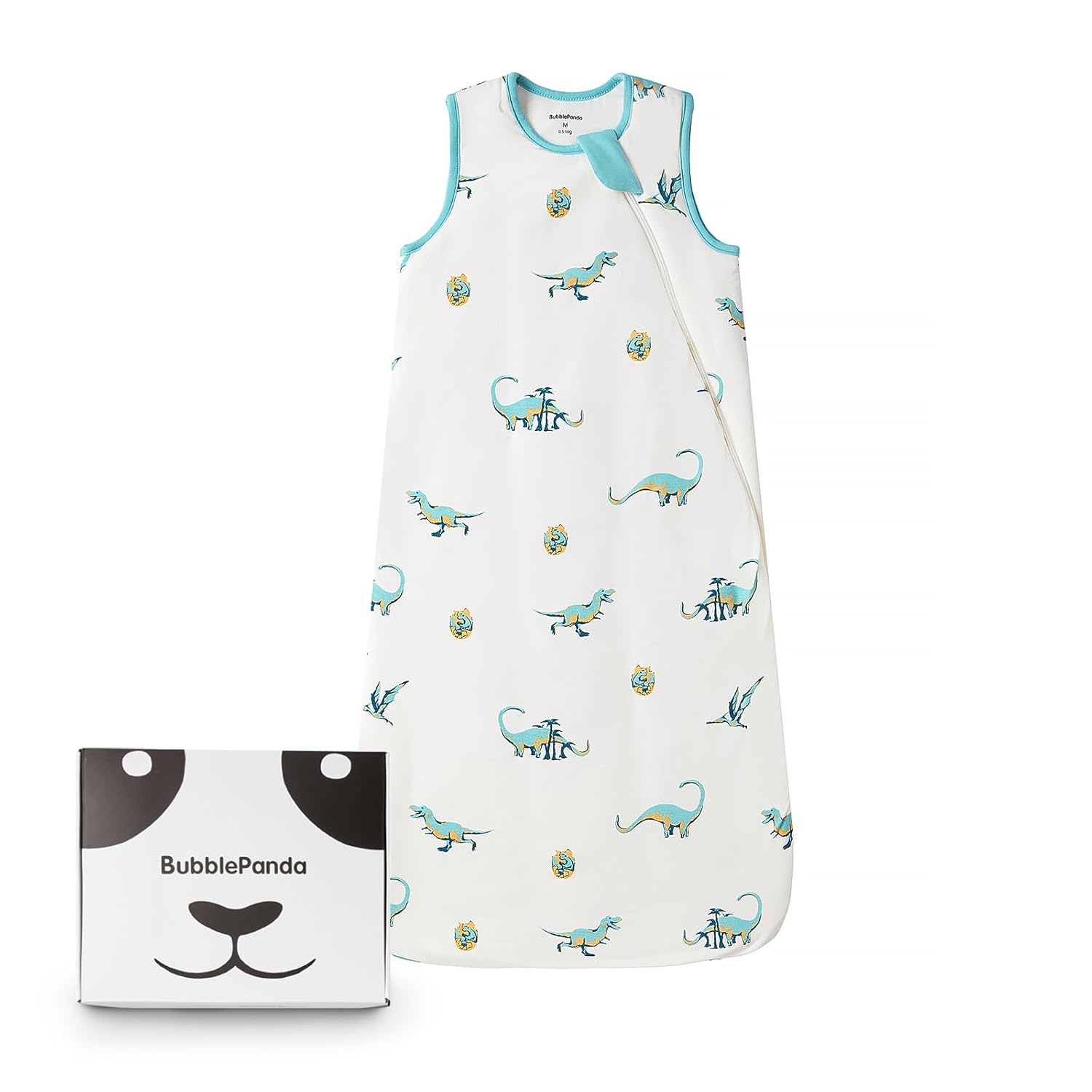 BubblePanda Dinosaur 0.5 TOG Bamboo Sleep Sack - Premium Wearable Blanket for Infants