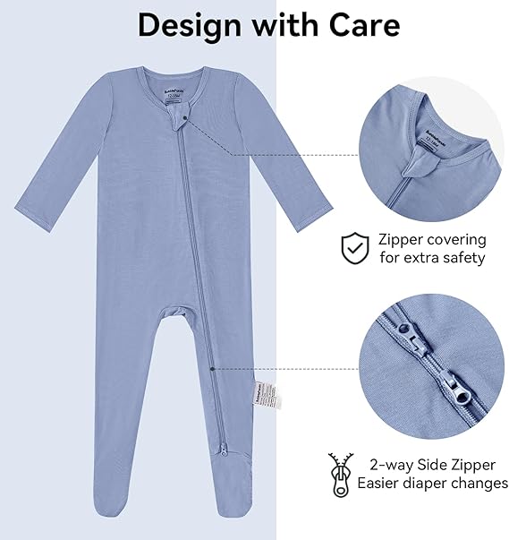 Pyjama dorsal en bambou - Ardoise