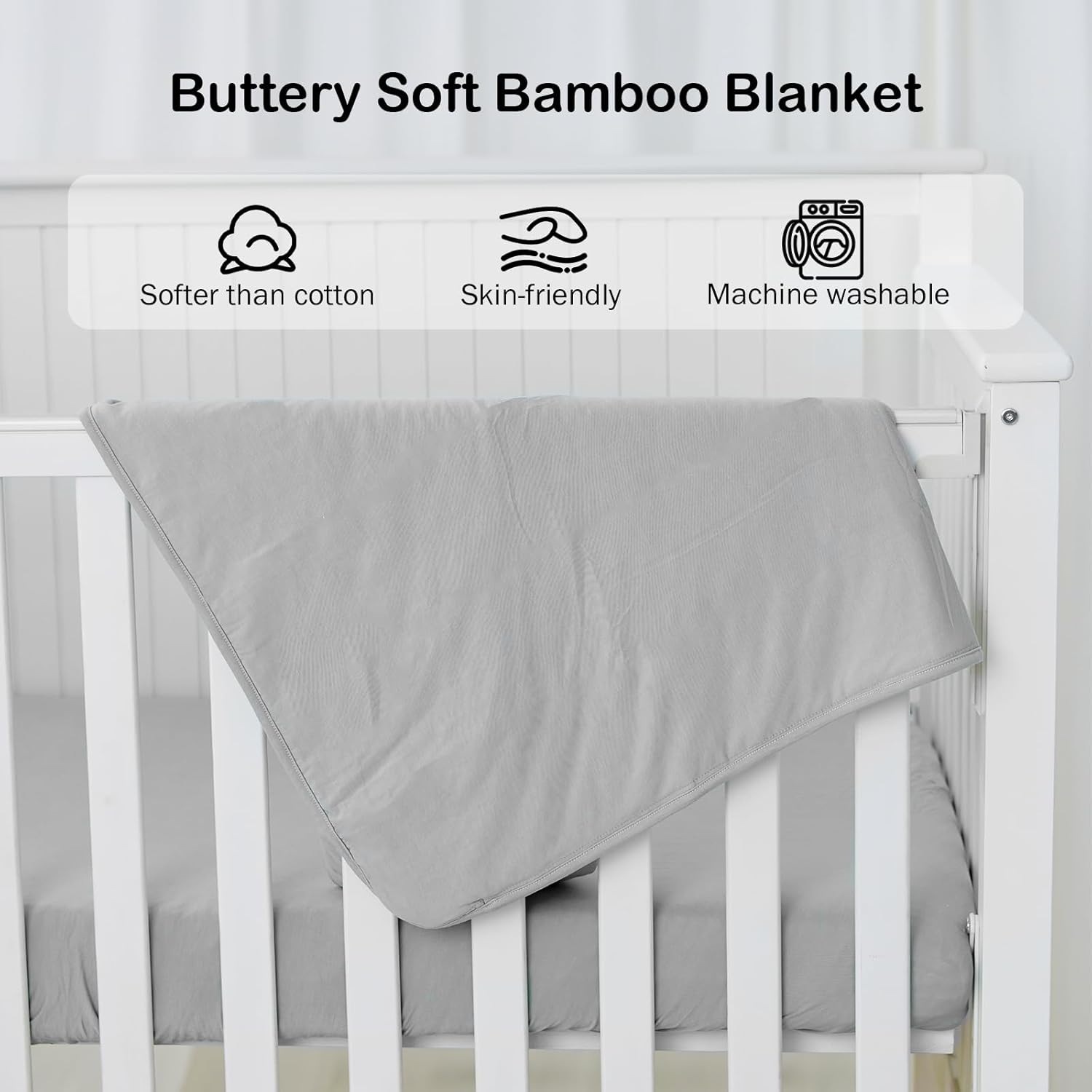 Bamboo Baby Blanket - Storm