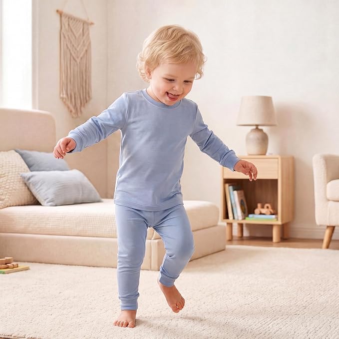 Bamboo Long Sleeve Pajama Set - Slate