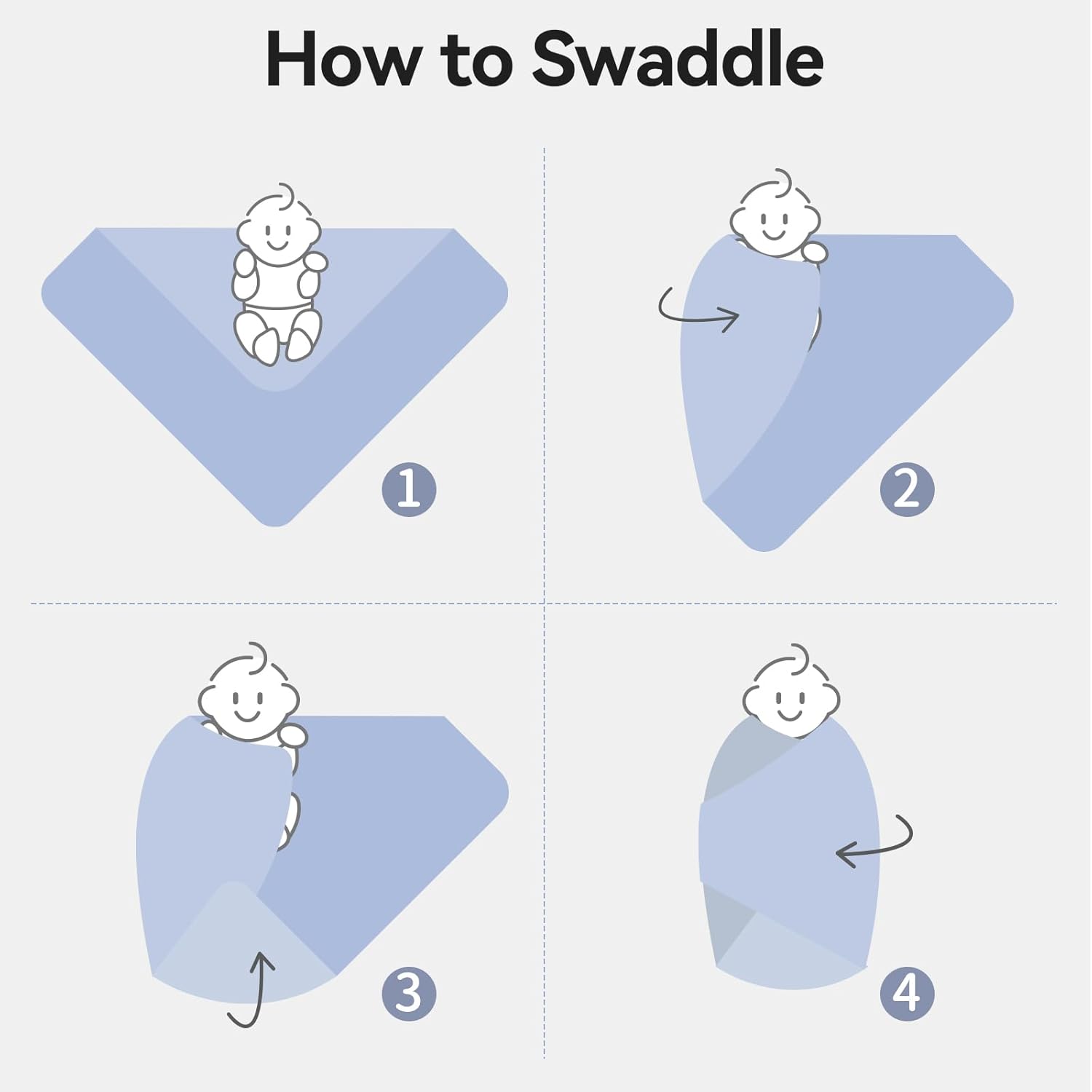 Bamboo Swaddle Blanket & Beanie Set - Slate