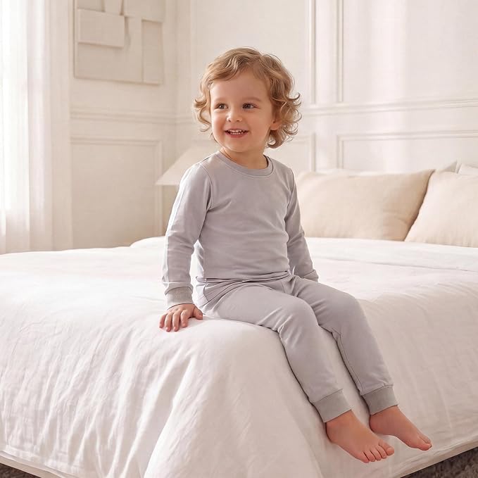 Bamboo Long Sleeve Pajama Set - Storm