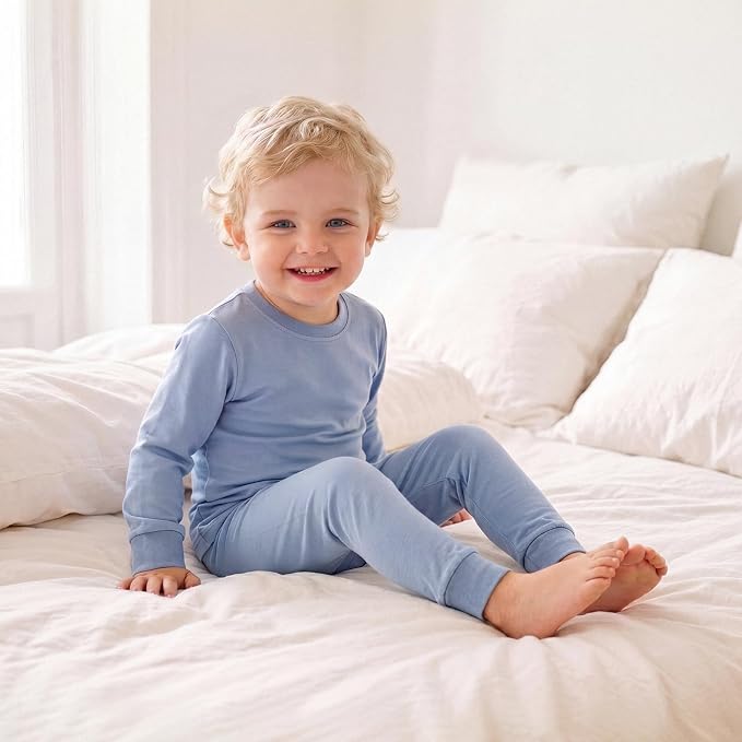 Bamboo Long Sleeve Pajama Set - Slate
