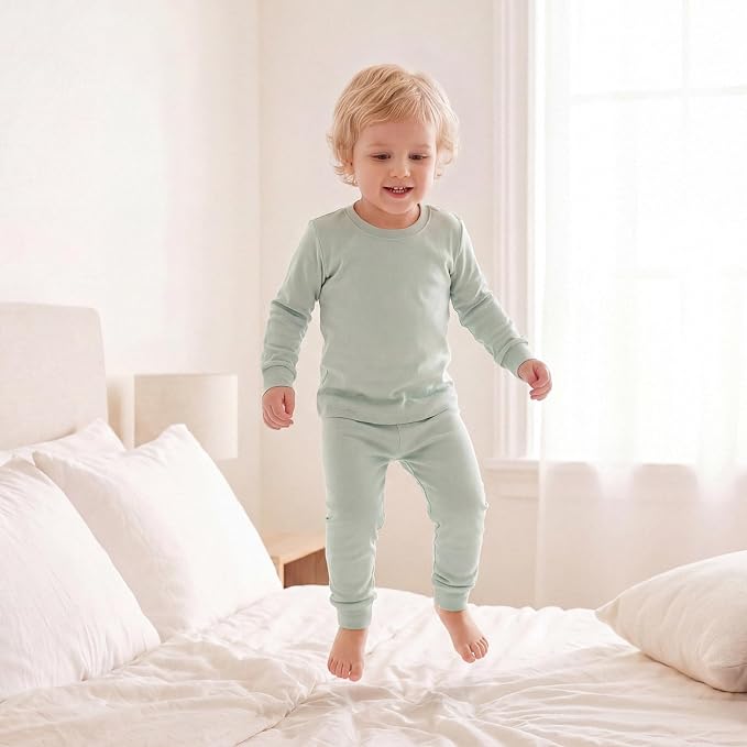 Bamboo Long Sleeve Pajama Set - Sage