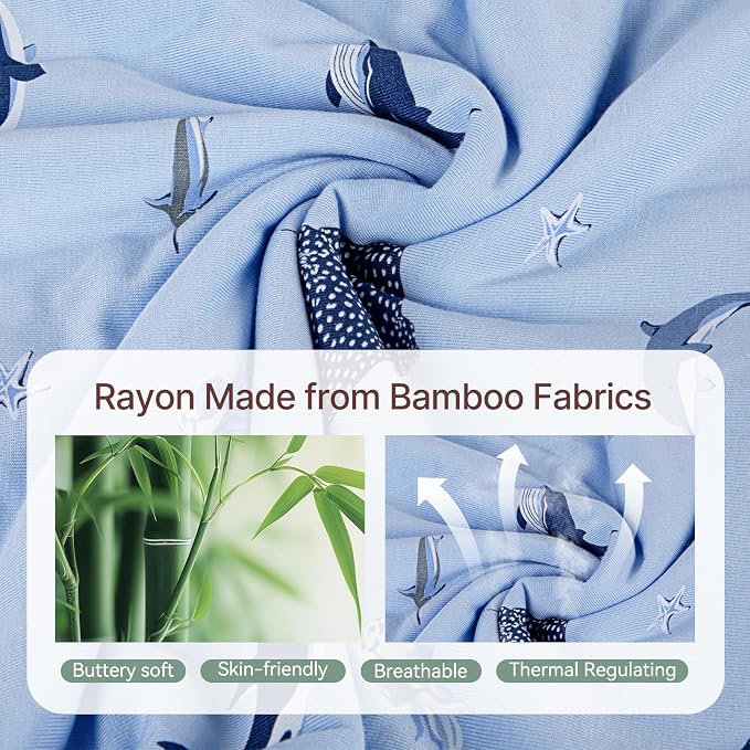 Pyjama-grenouillère en bambou - Requin