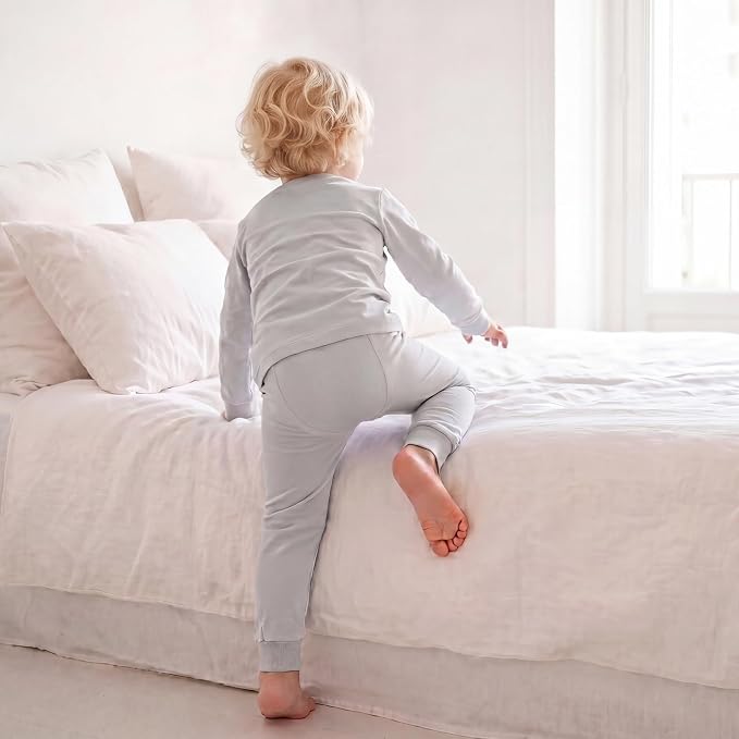 Bamboo Long Sleeve Pajama Set - Storm
