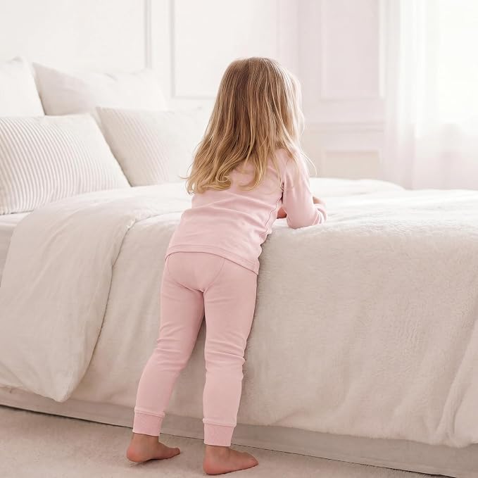 Bamboo Long Sleeve Pajama Set - Pink