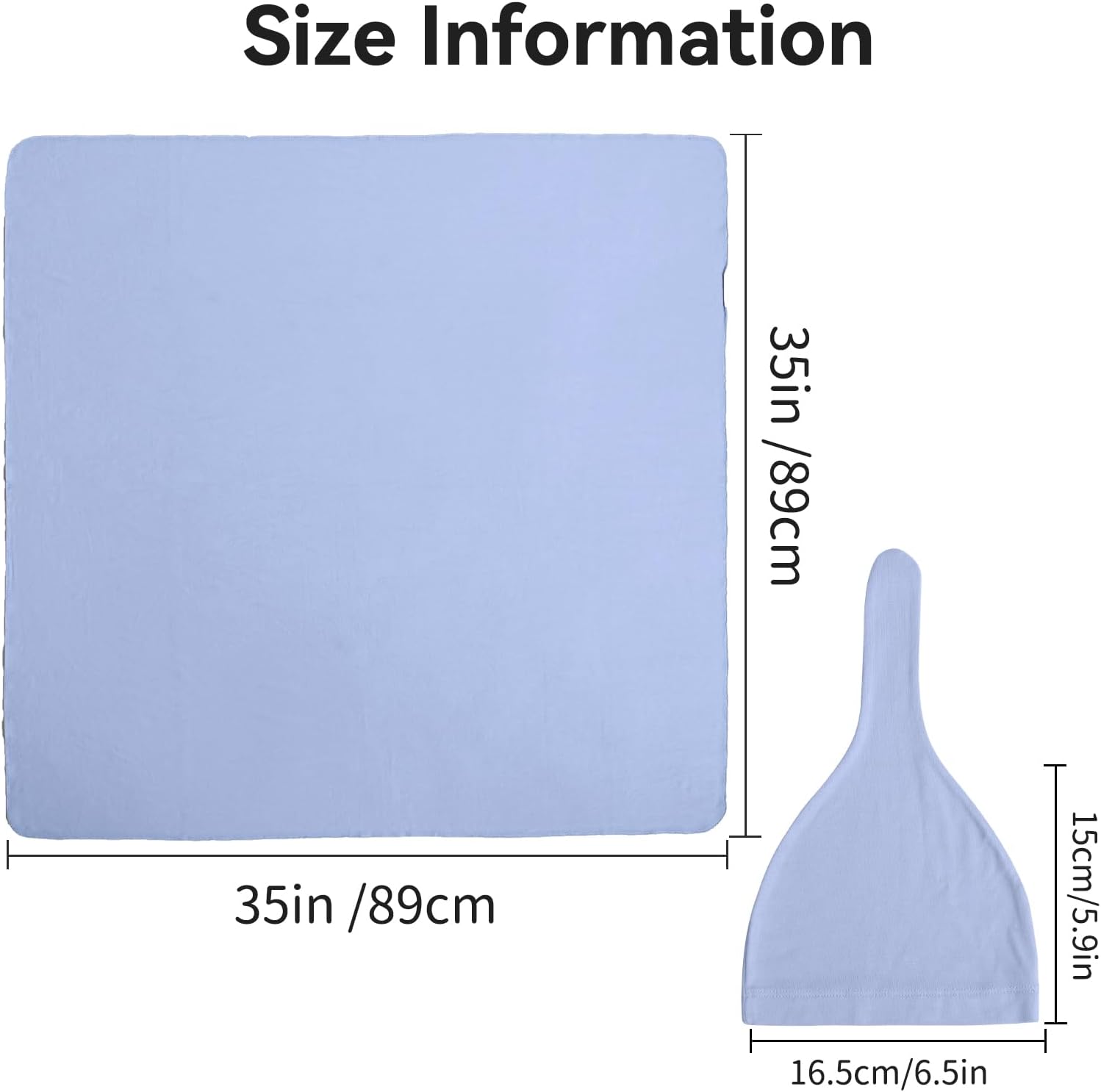 Bamboo Swaddle Blanket & Beanie Set - Slate