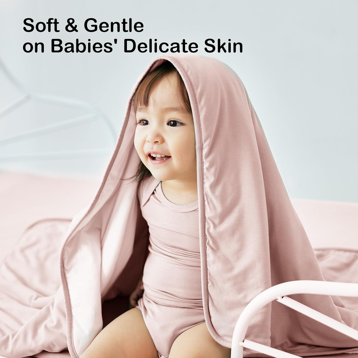 Couverture Bébé en Bambou - Rose