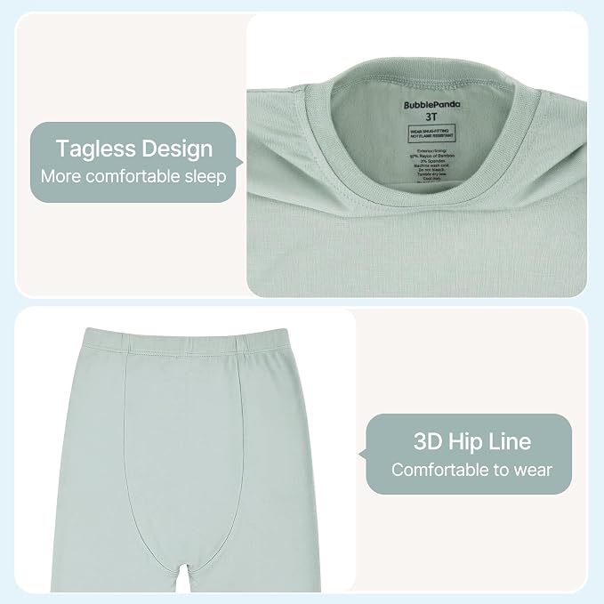 Bamboo Long Sleeve Pajama Set - Sage