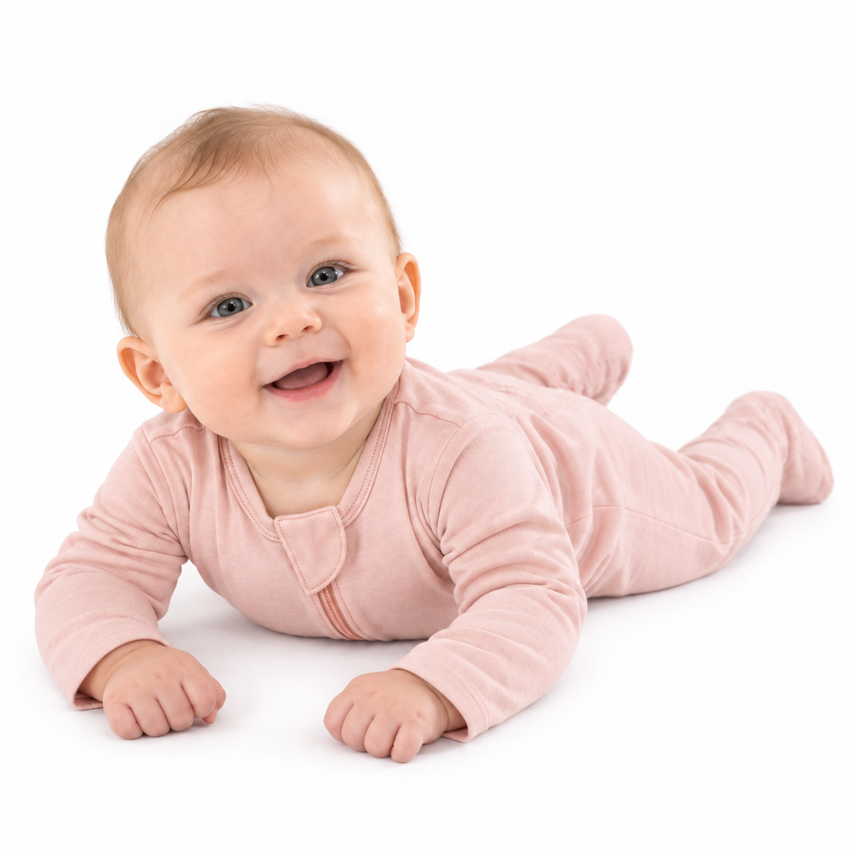 Bamboo Footie Pajamas – Blush