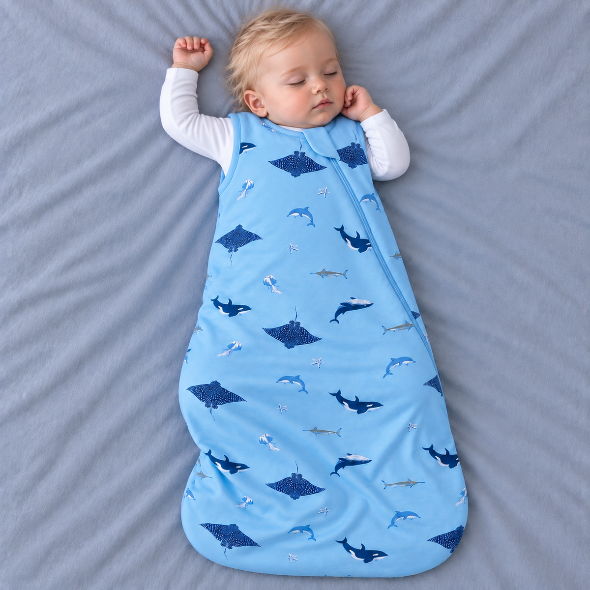 Bamboo Sleep Sack 1.0 TOG – Shark