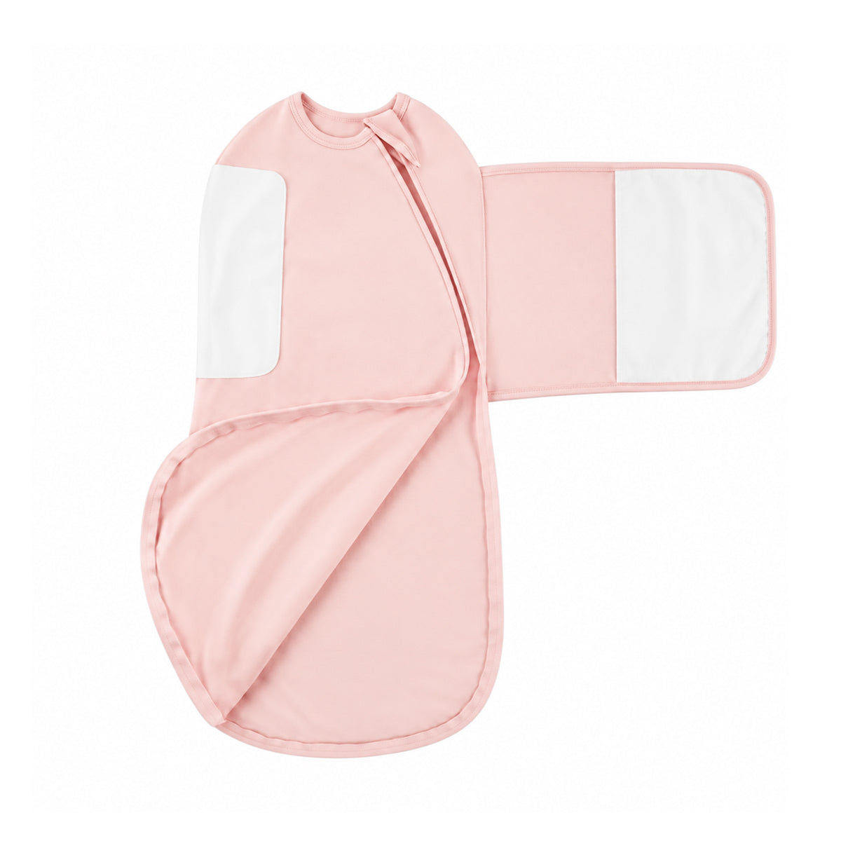 Bamboo Velcro Swaddle Sack - 0.5 TOG (Pink)
