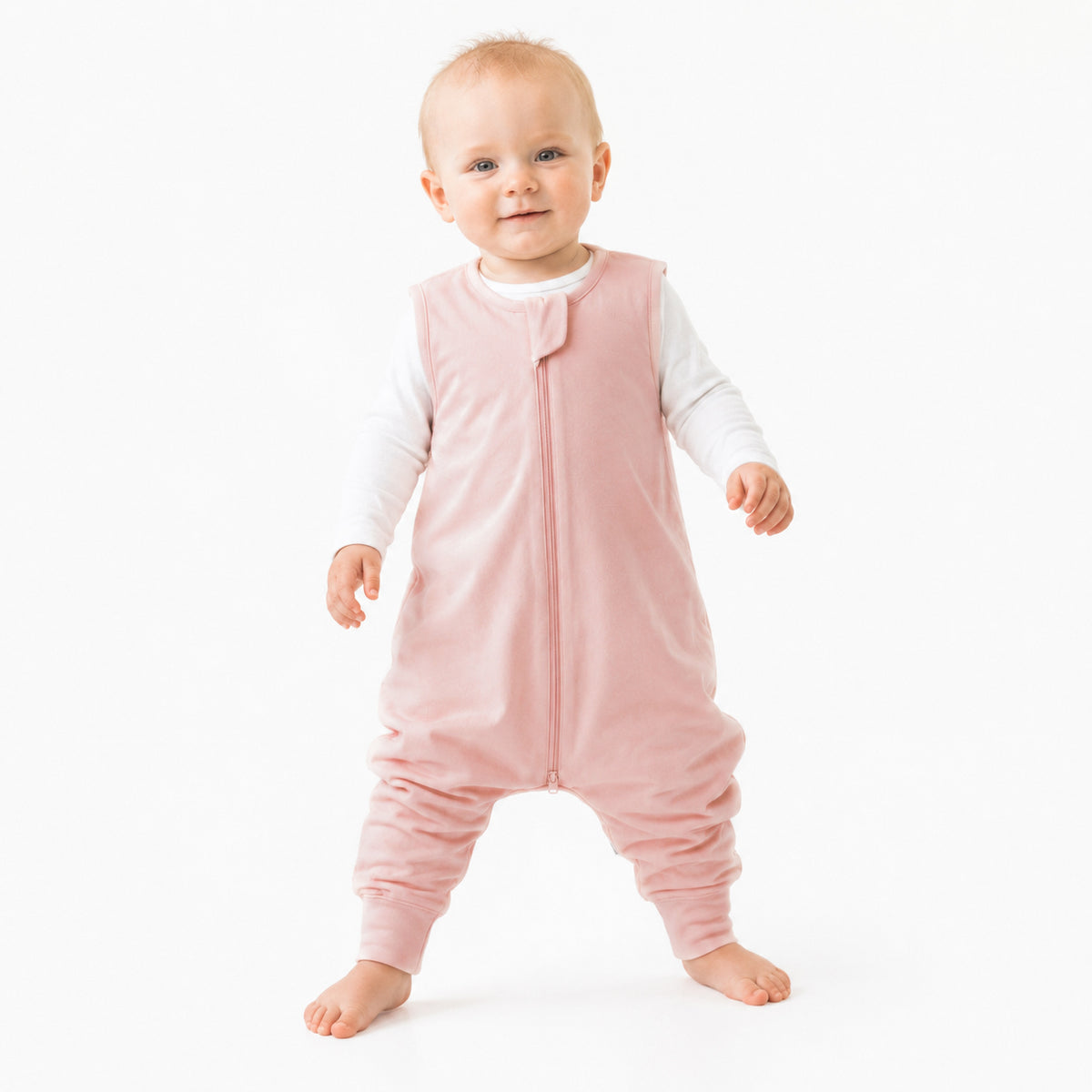 Bamboo Walker Sleep Sack with Feet 1.0 TOG – Pink