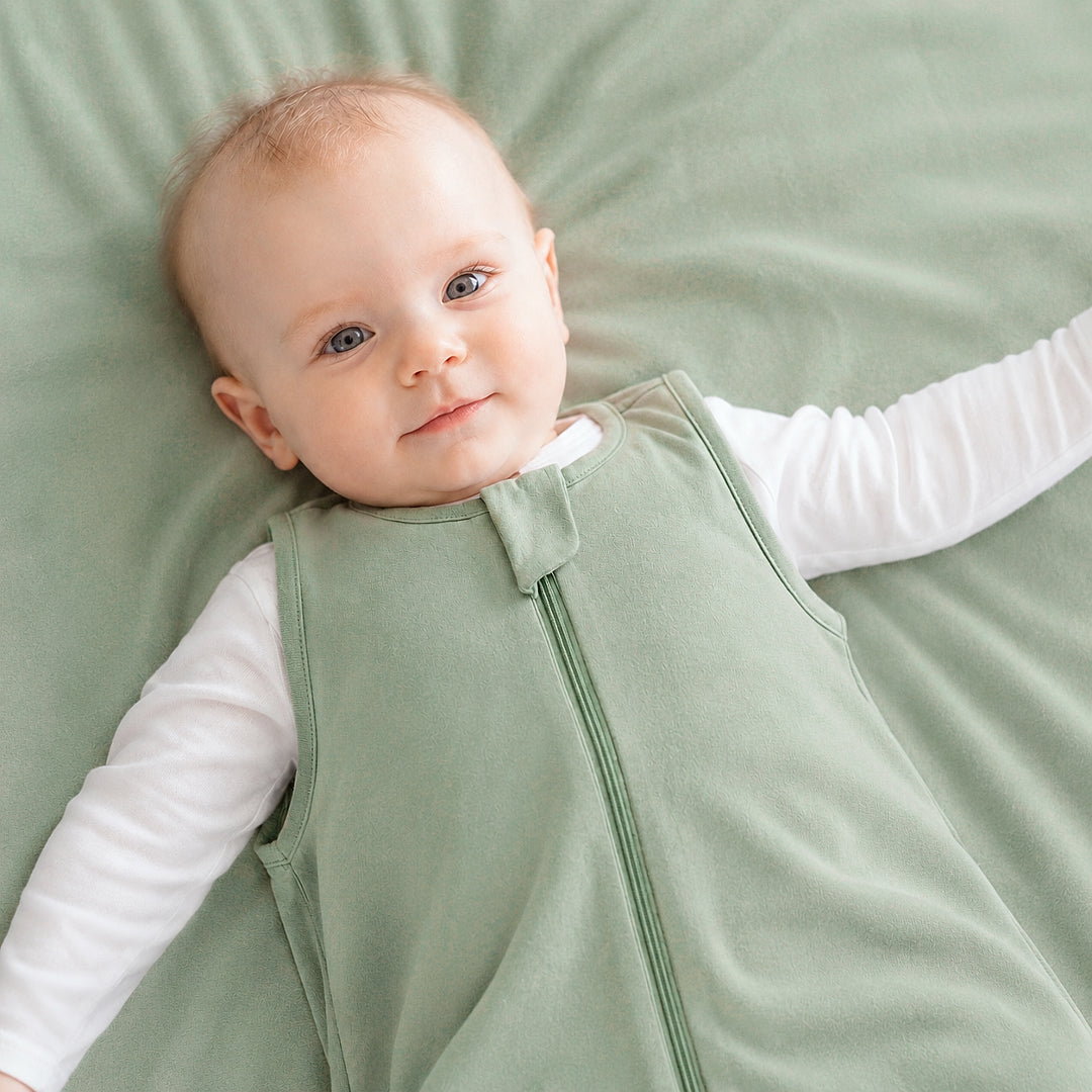 Gigoteuse Pyjama Bambou avec Pieds - 1.0 TOG (Sauge)