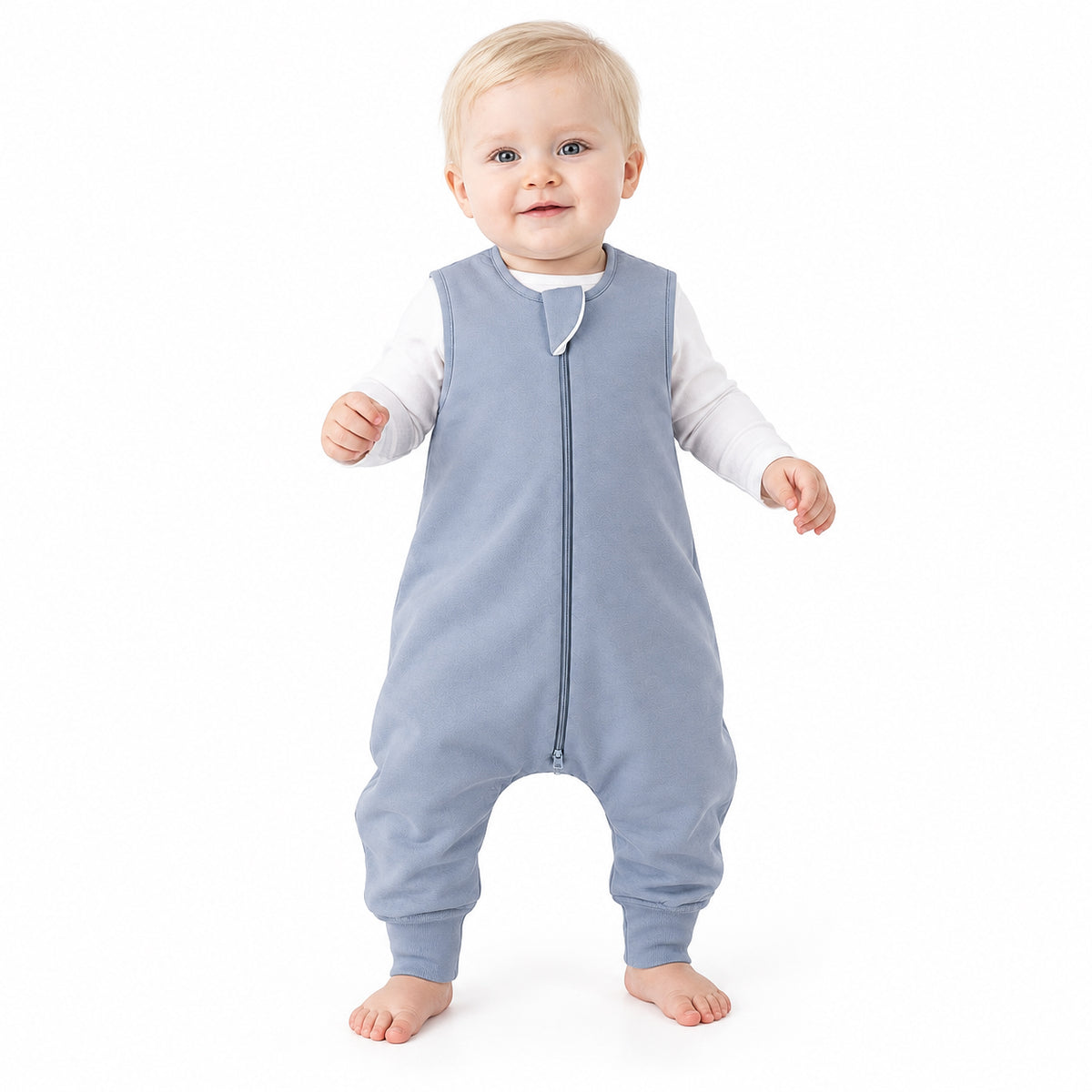 Bamboo Walker Sleep Sack with Feet 1.0 TOG – Slate