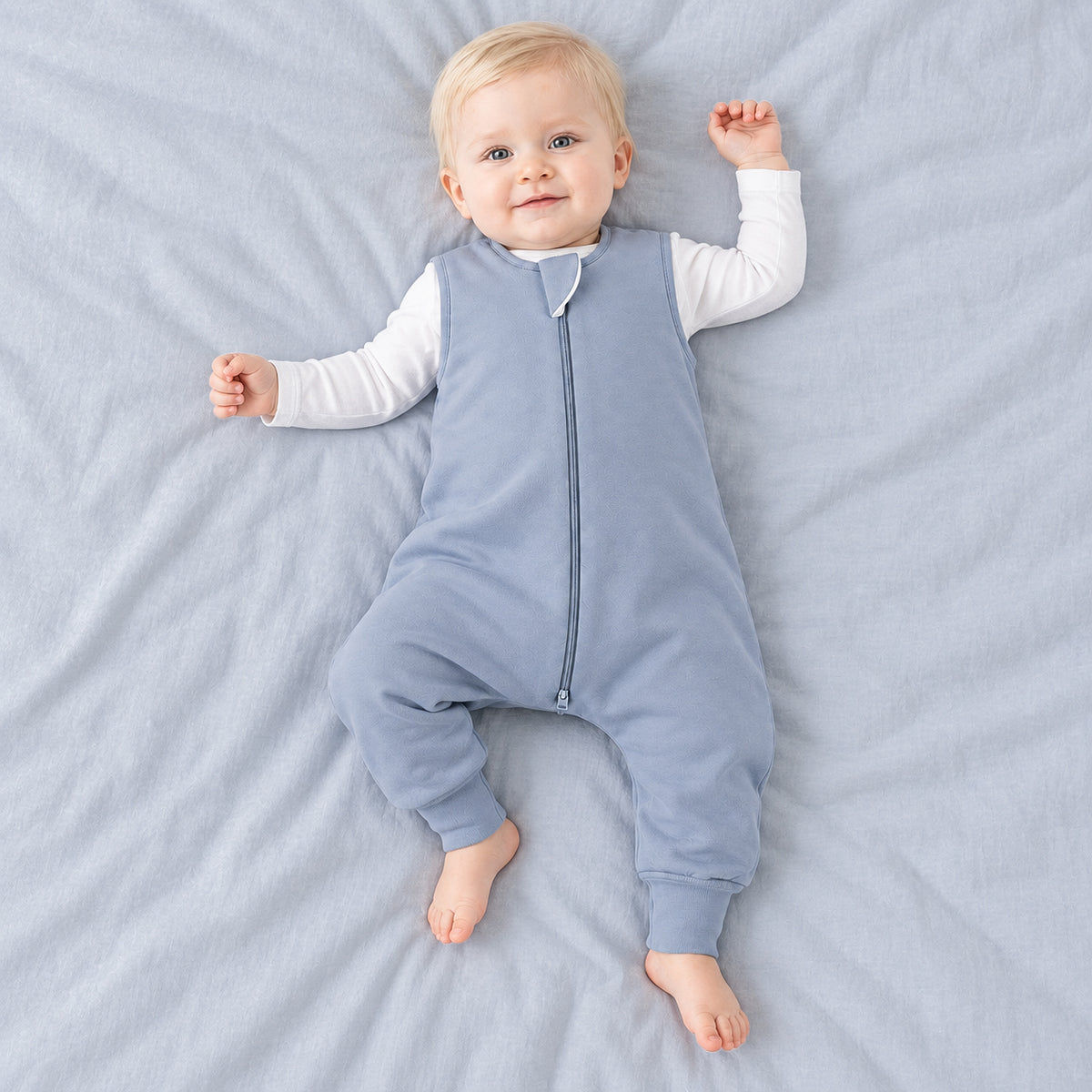 Bamboo Walker Sleep Sack with Feet 0.5 TOG – Slate