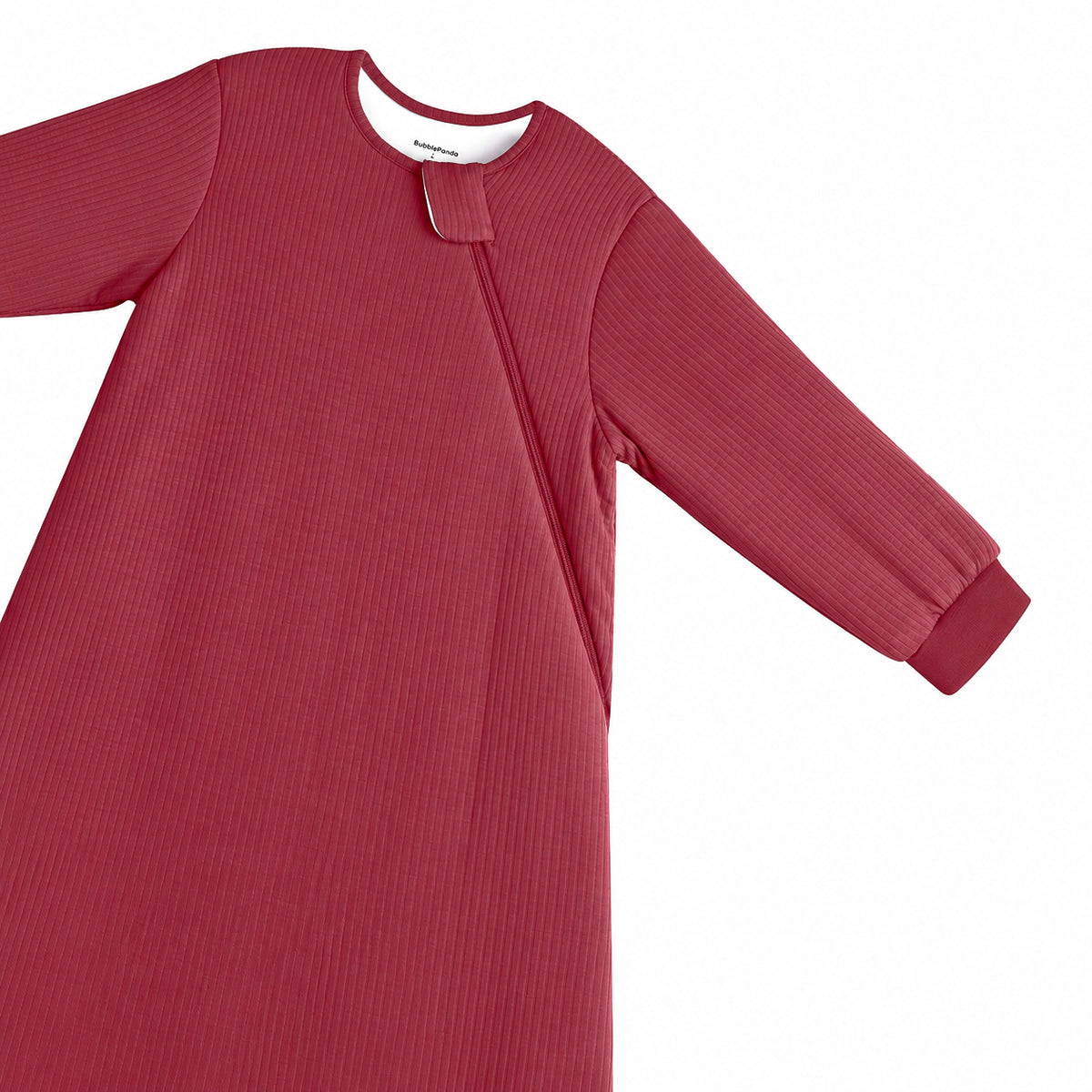 Gigoteuse à manches longues en bambou côtelé - 1.5 TOG (Rose ancien)