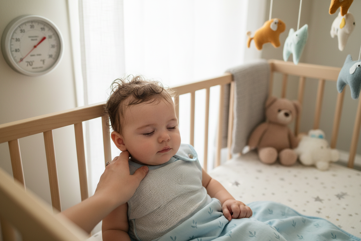 Baby Wakes Up Sweating: Causes, Solutions & When to Worry
