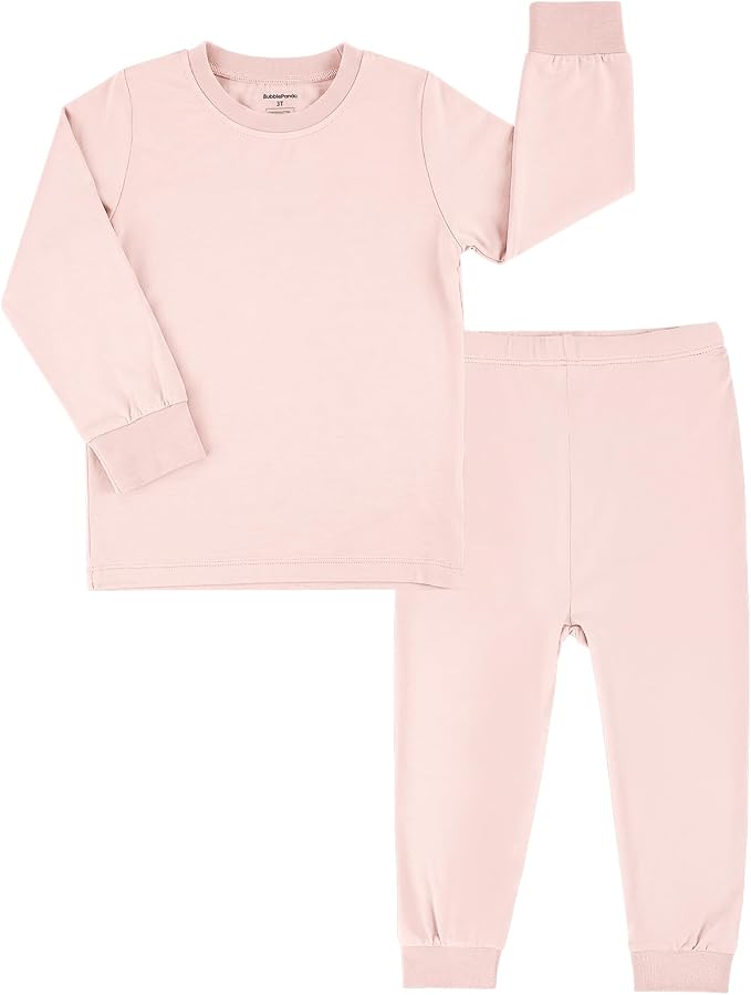 Bamboo Long Sleeve Pajama Set - Pink