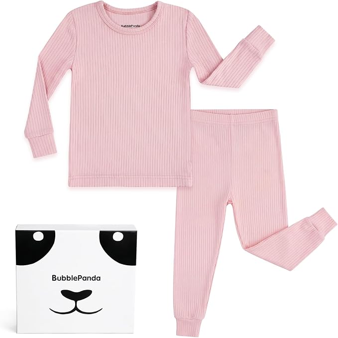 Bamboo Long Sleeve Pajama Set - Pink