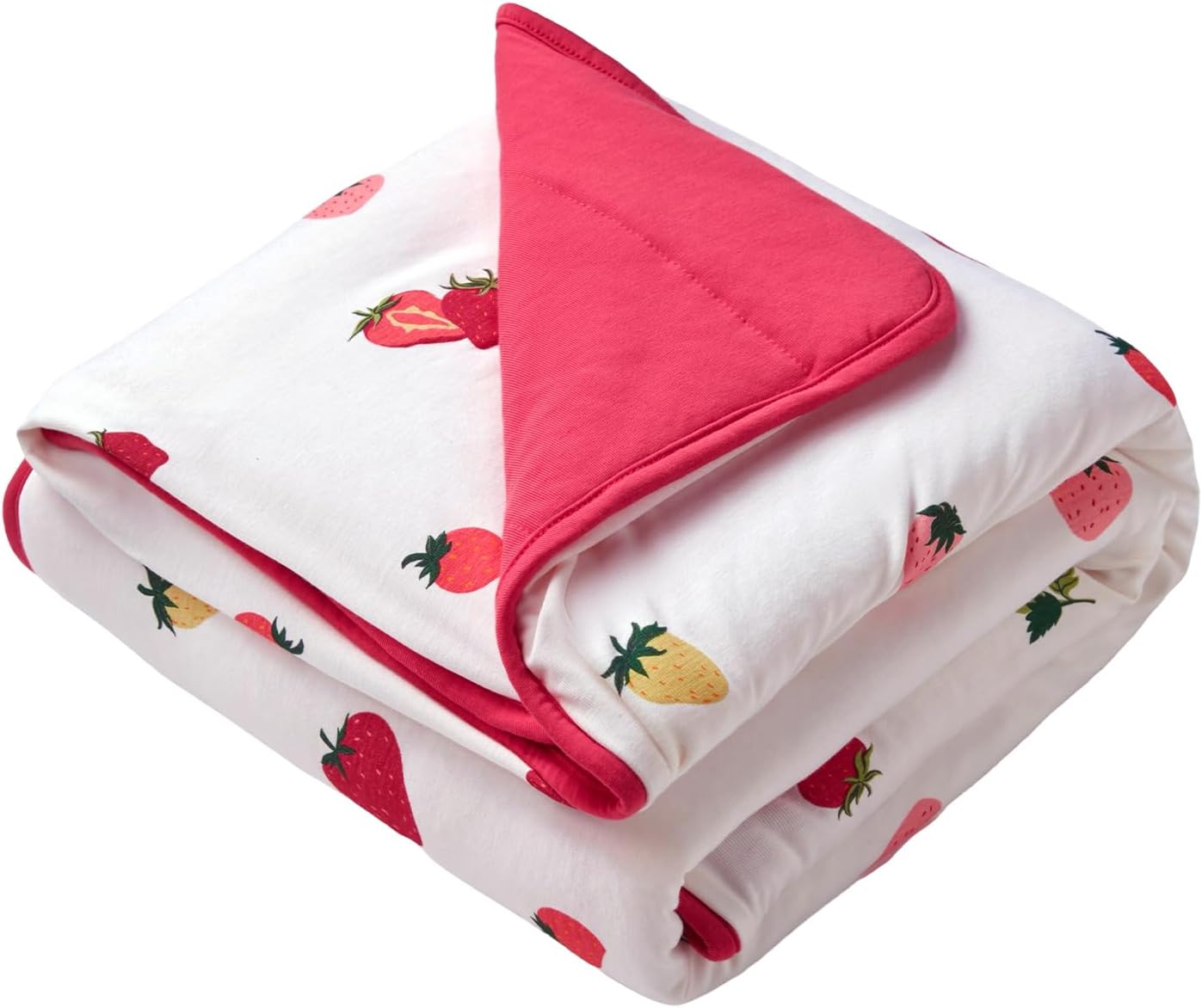 Couverture en bambou pour bébé - Fraise