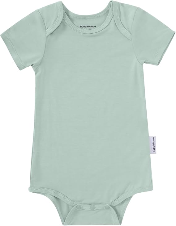 Cache-couche en bambou à manches courtes - Sauge