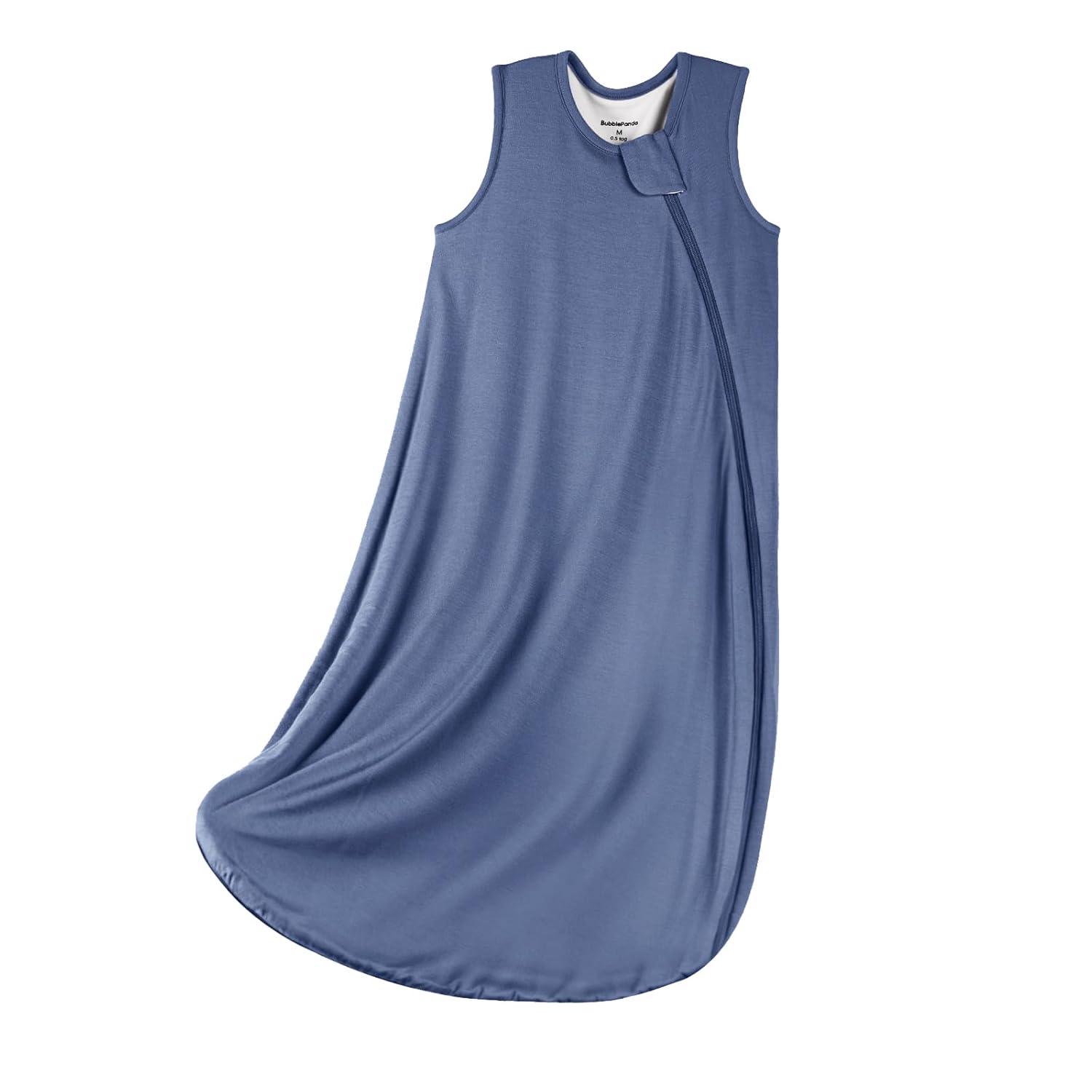 BubblePanda Navy Silky Modal Sleep Sack - 1.0 TOG Premium Wearable Blanket for Safe and Cozy Baby Sleep