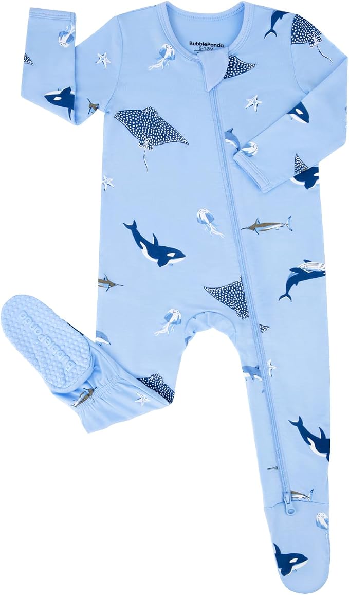 Pyjama-grenouillère en bambou - Requin