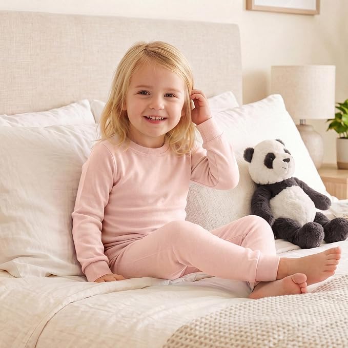 Bamboo Long Sleeve Pajama Set - Pink