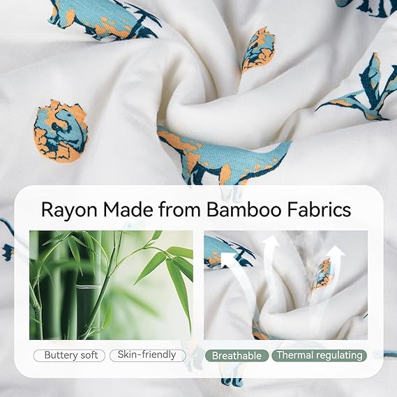 Pyjama grenouillère en bambou - Dinosaure