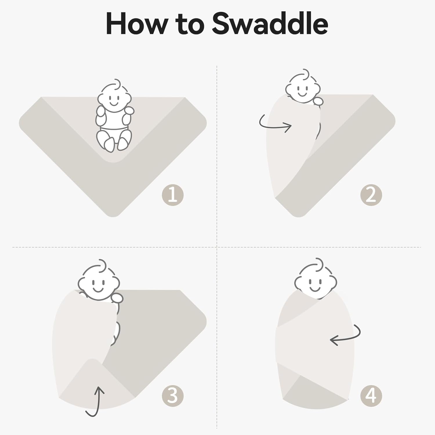 Bamboo Swaddle Blanket & Beanie Set - Oat