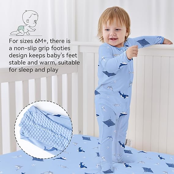 Pyjama-grenouillère en bambou - Requin