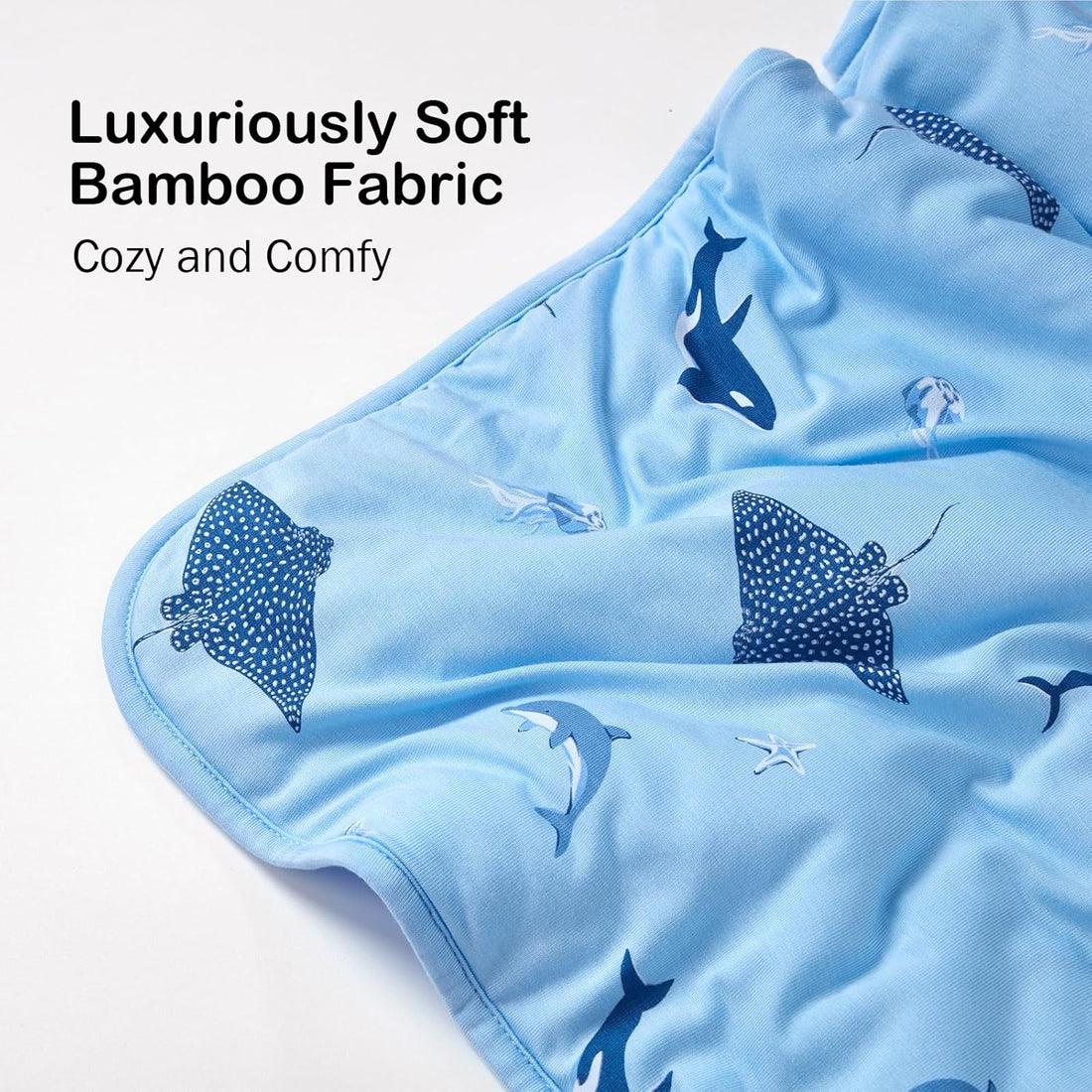 Couverture bébé en bambou - Requin additional product view