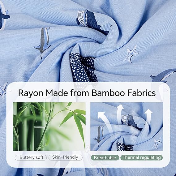 Pyjama-grenouillère en bambou - Requin