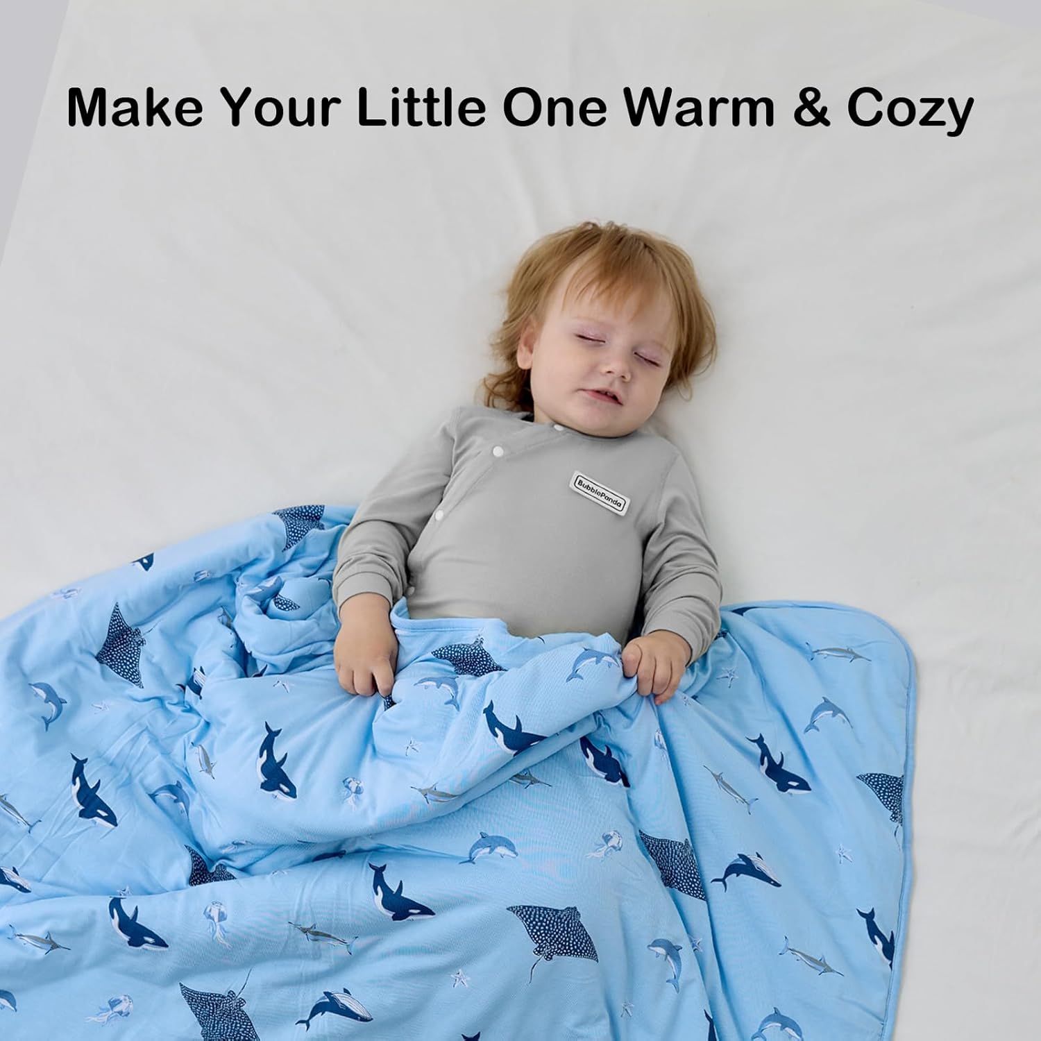 Bamboo Baby Blanket - Shark