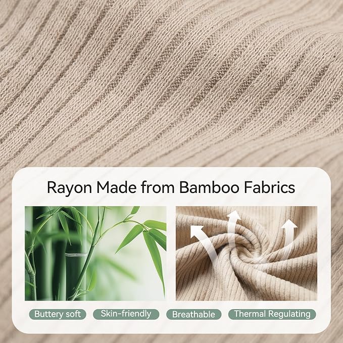 Bamboo Long Sleeve Pajama Set - Oat