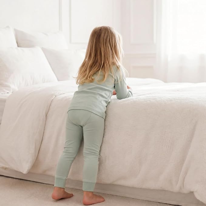 Bamboo Long Sleeve Pajama Set - Sage