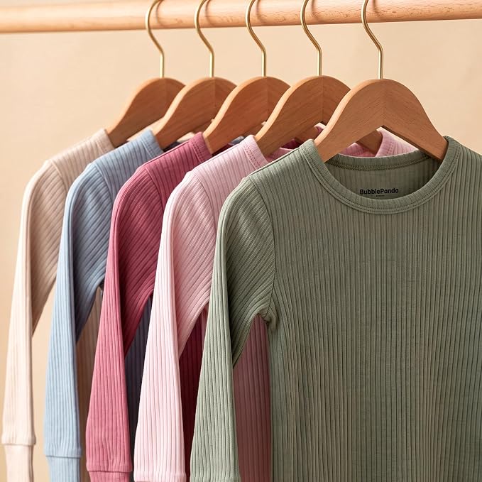 Bamboo Long Sleeve Pajama Set - Dusty Rose