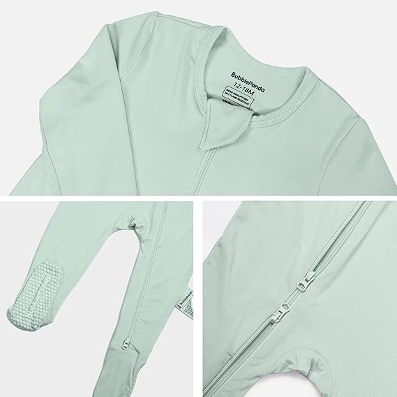 Pyjama une pièce en bambou - Sauge