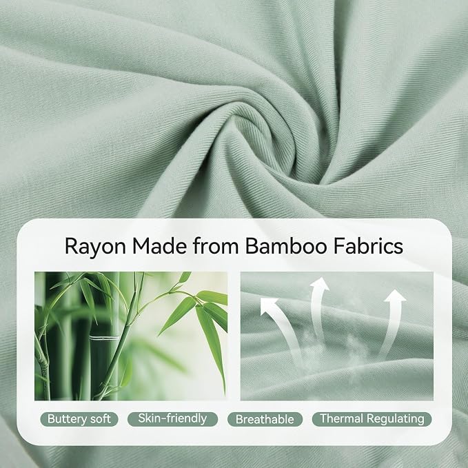 Bamboo Long Sleeve Pajama Set - Sage