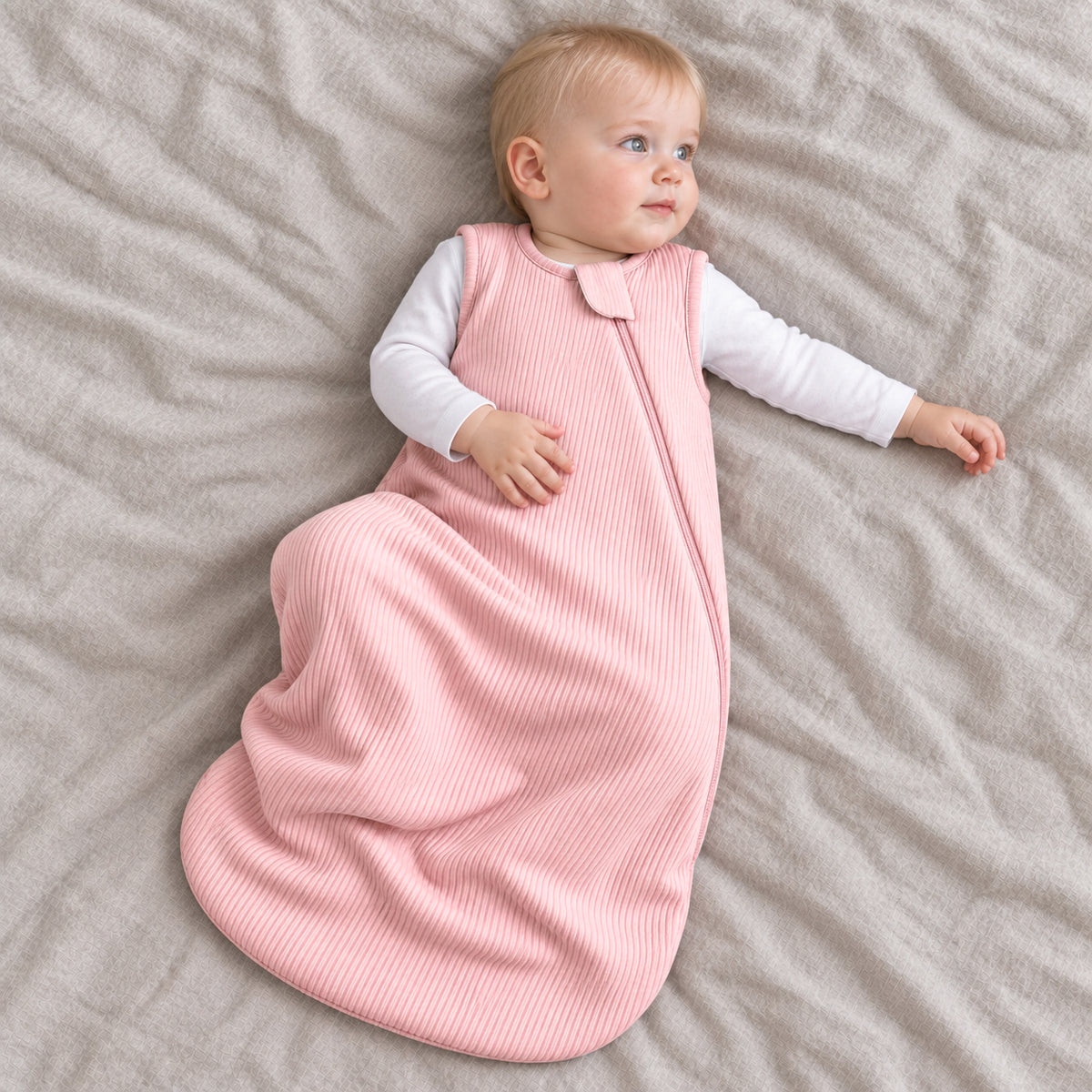 Bamboo Sleep Sack 1.0 TOG - Pink-Striped