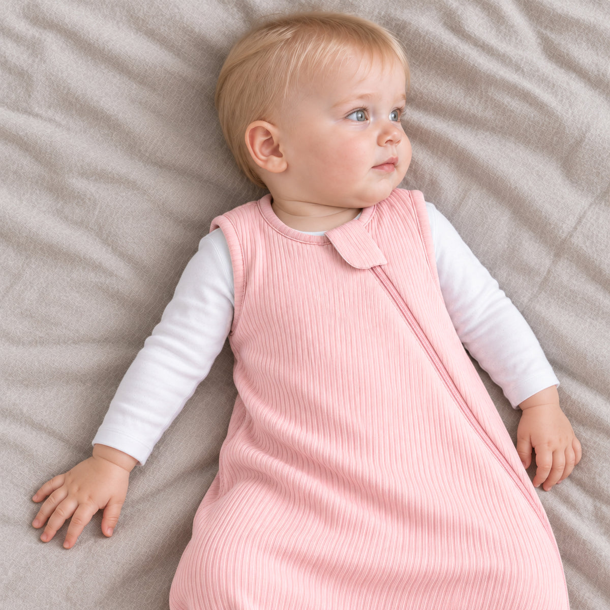Bamboo Sleep Sack 1.0 TOG - Pink-Striped