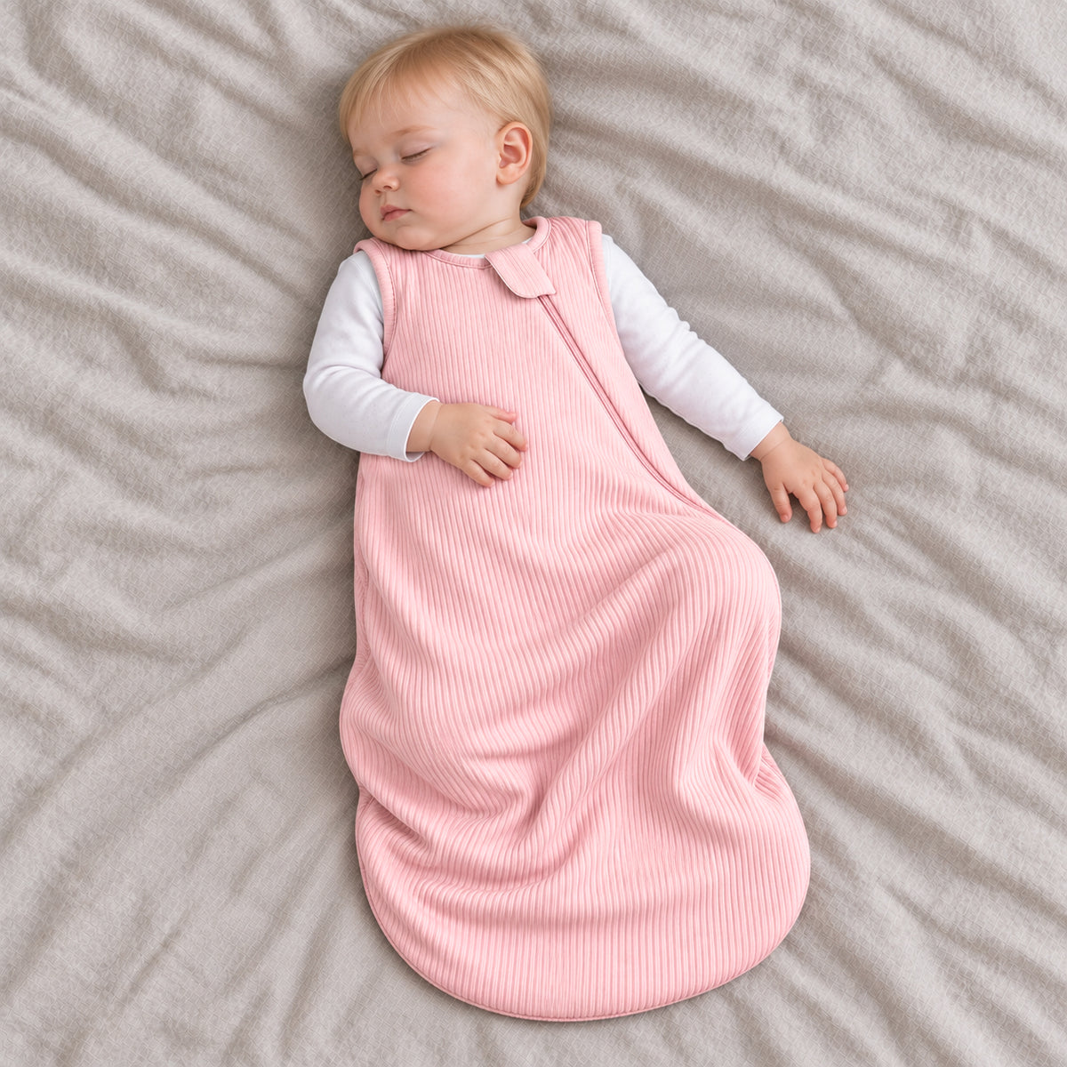 Bamboo Sleep Sack 1.0 TOG - Pink-Striped